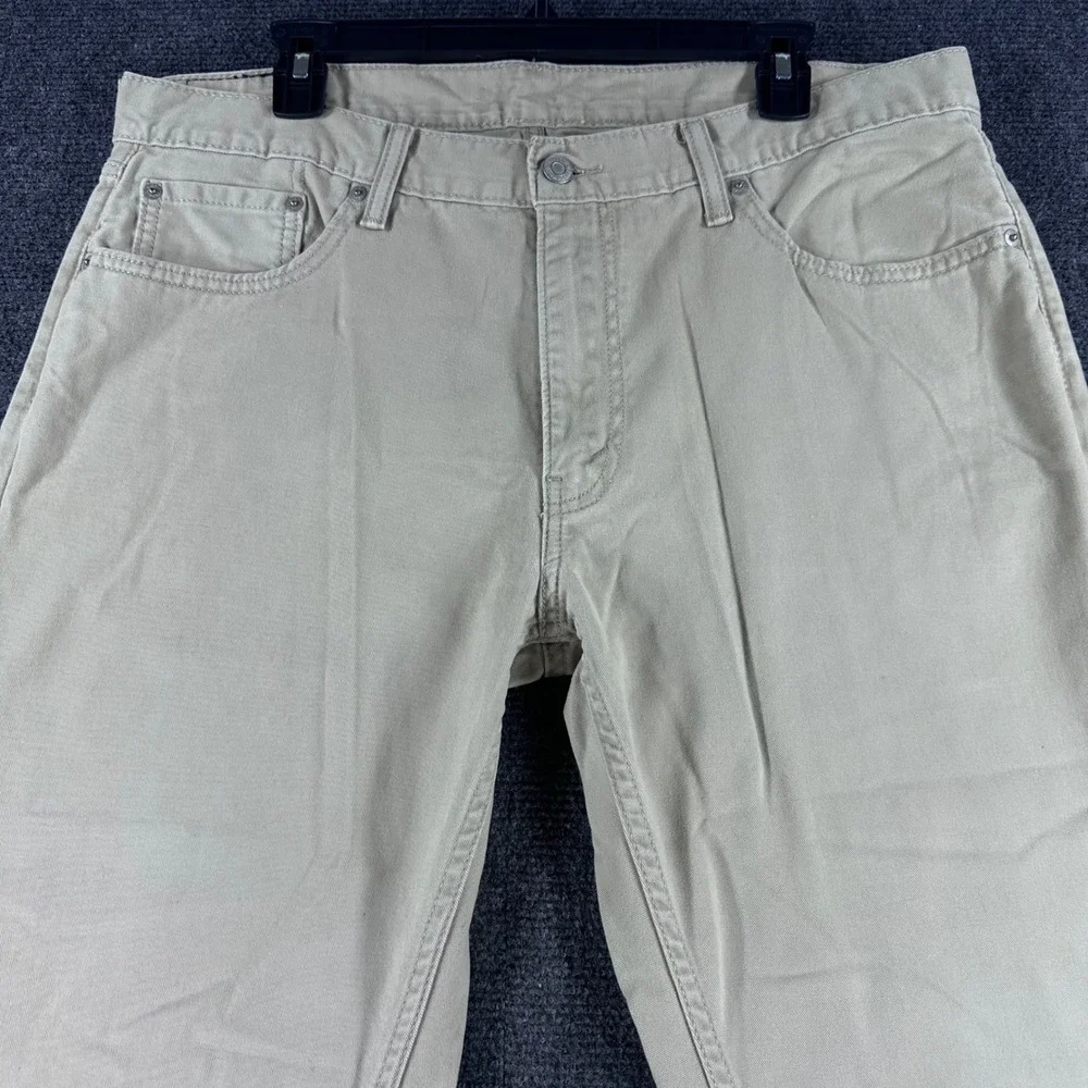 Levi's 559 Relaxed Straight Jeans Mens 36x32 W36 L32 Tan Khaki Denim Pants
